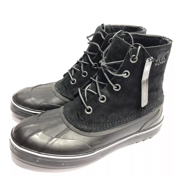 Sorel Men’s Cheyanne Metro Lace Waterproof Boot Black Size 10 M - Picture 4 of 6